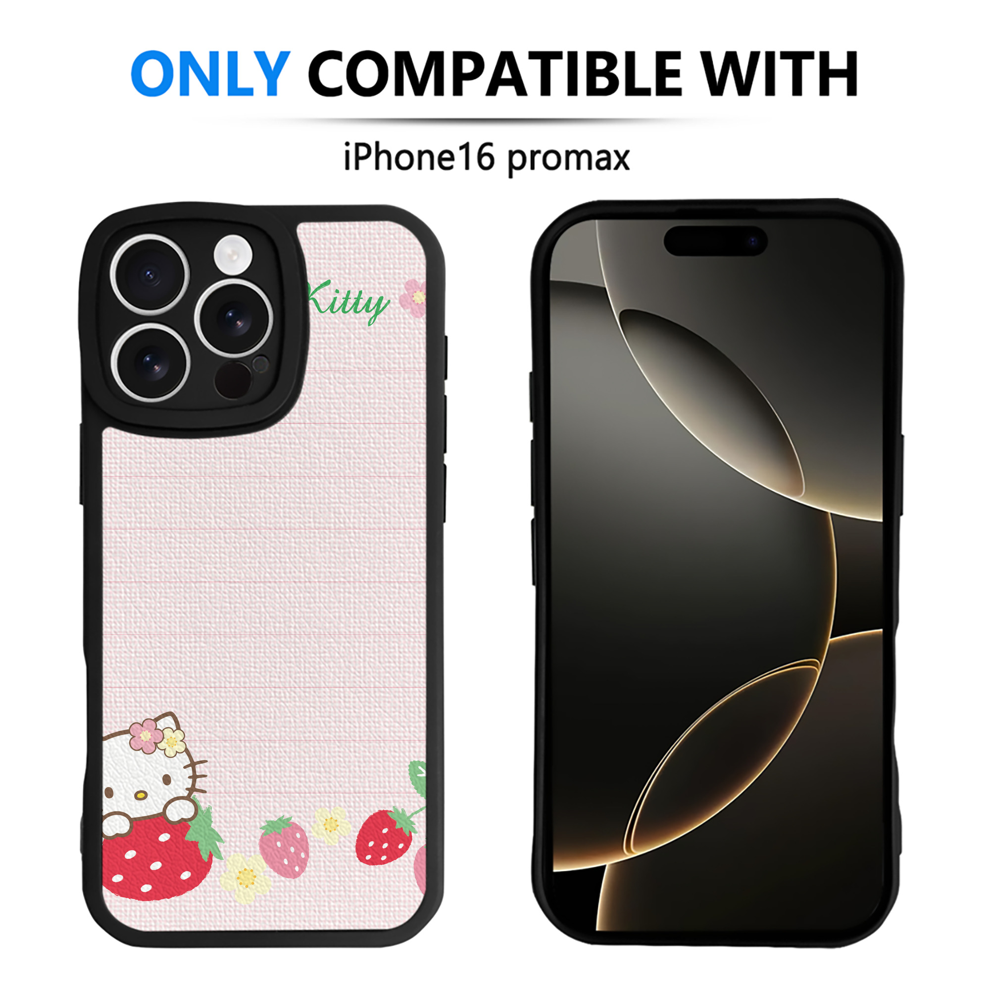 （画像用） Hello Kitty ハローキティ 【iPhone 16シリーズ対応】シリコンスマホケース（レザー調） 材質：シリコン